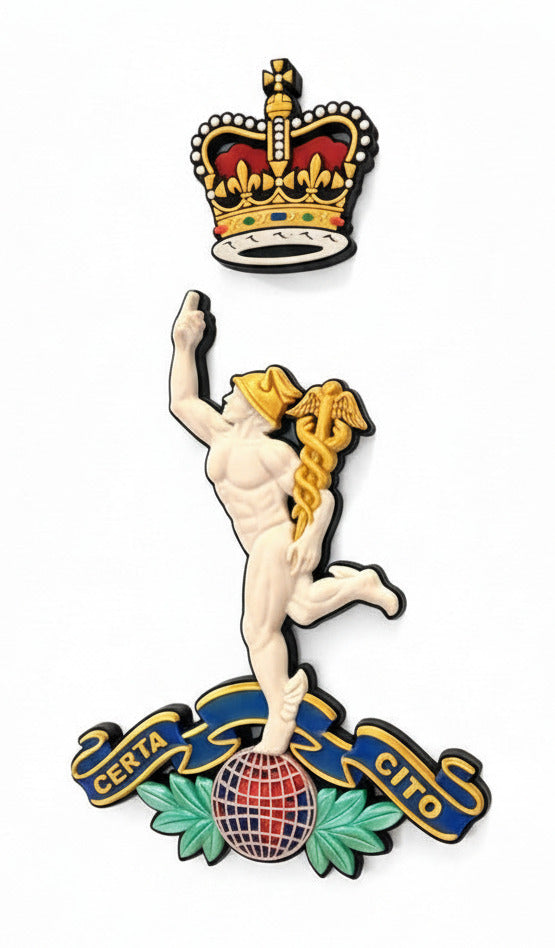 Royal Corps of Signals Cap Badge Queens Crown