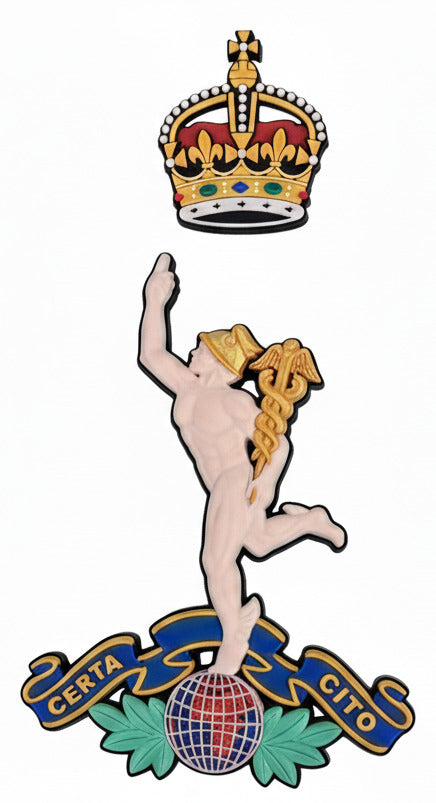 Royal Corps of Signals Cap Badge Kings Crown