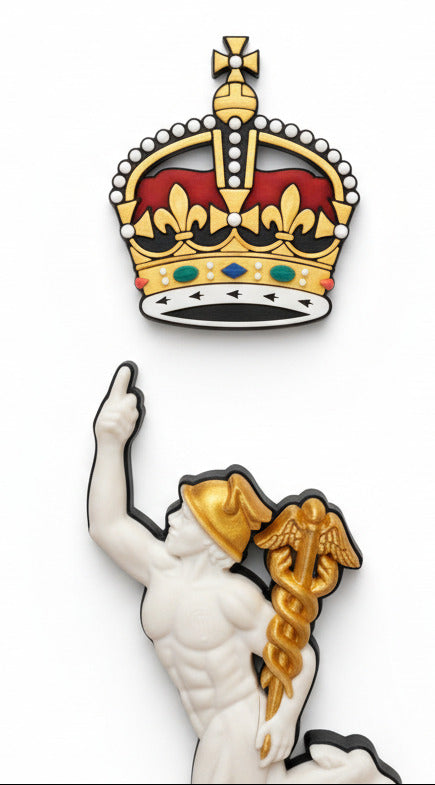 Royal Corps of Signals Cap Badge Kings Crown