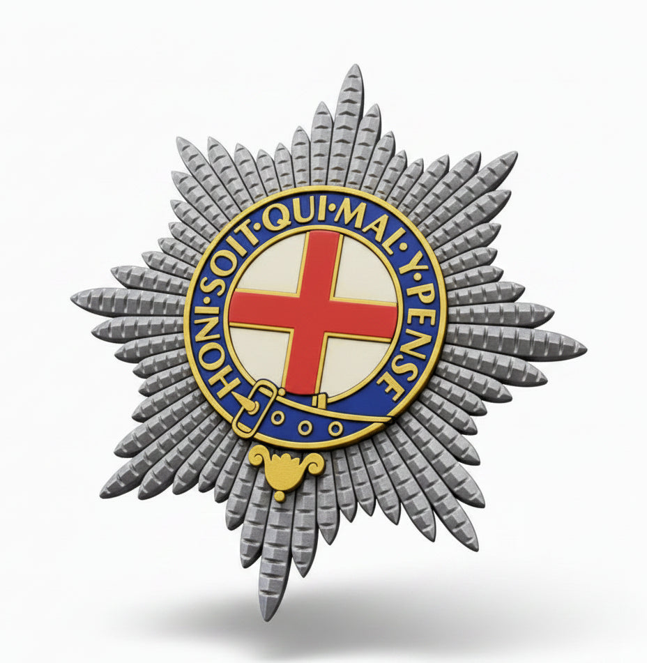 Coldstream Guards 3D Printed Cap Badge - Precision Military Emblems