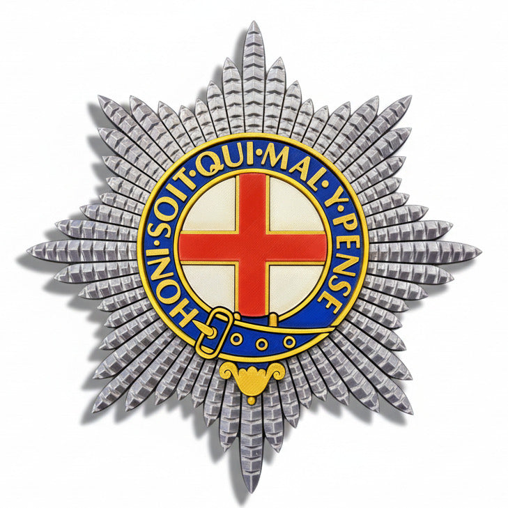 Coldstream Guards 3D Printed Cap Badge - Precision Military Emblems