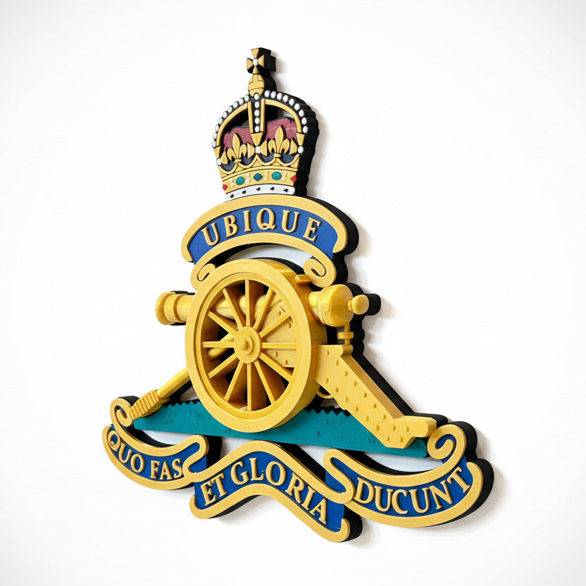 The Royal Regiment Of Artillery Cap Badge Kings Crown