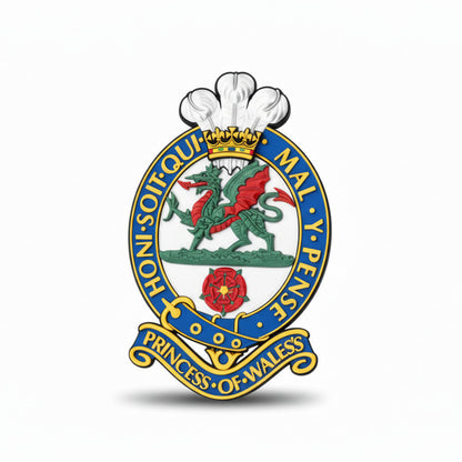 Princess Of Wales's Royal Regiment Cap Badge Full Colour