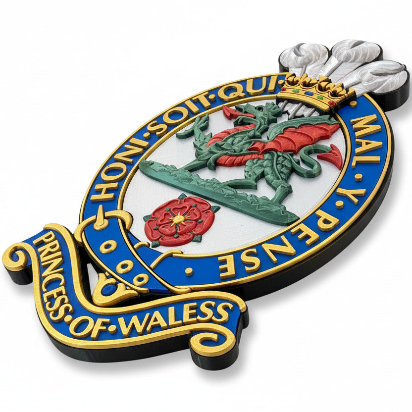 Princess Of Wales's Royal Regiment Cap Badge Full Colour