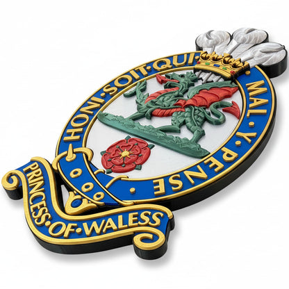 Princess Of Wales's Royal Regiment Cap Badge Full Colour