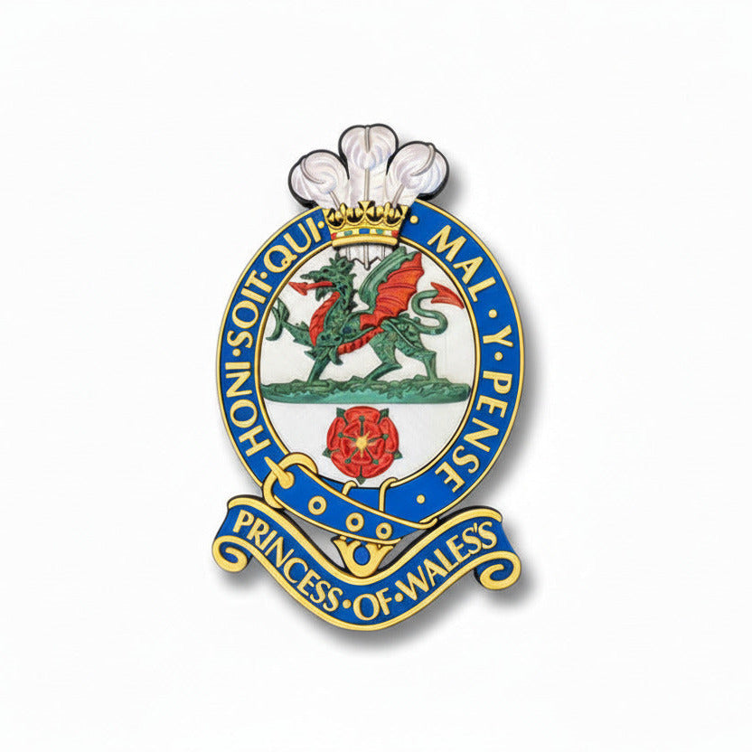 Princess Of Wales's Royal Regiment Cap Badge Full Colour