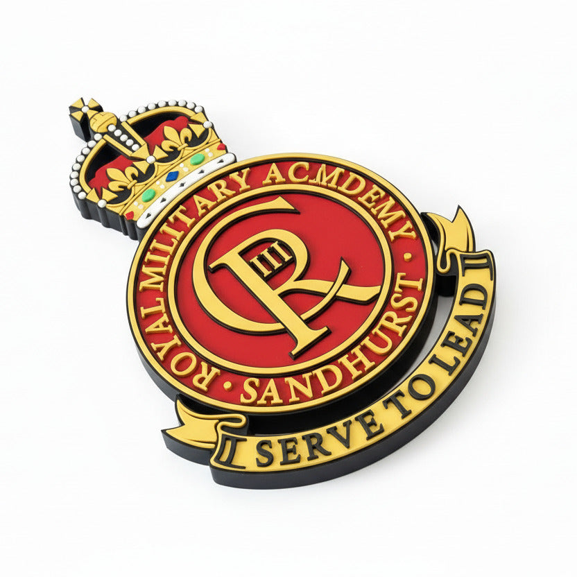 Royal Military Academy Sandhurst Kings Crown Cap Badge