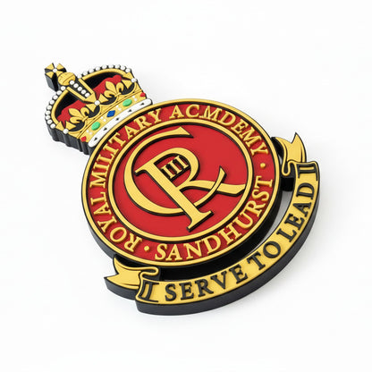 Royal Military Academy Sandhurst Kings Crown Cap Badge