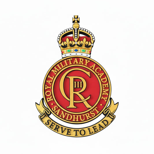 Royal Military Academy Sandhurst Kings Crown Cap Badge