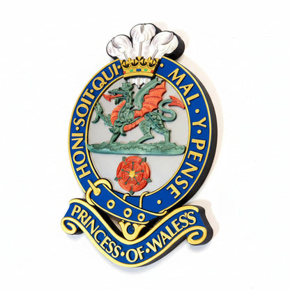 Princess Of Wales's Royal Regiment Cap Badge Full Colour