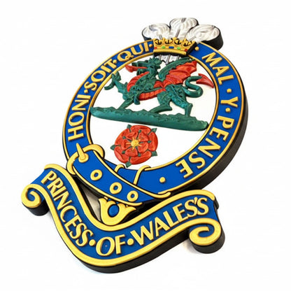 Princess Of Wales's Royal Regiment Cap Badge Full Colour