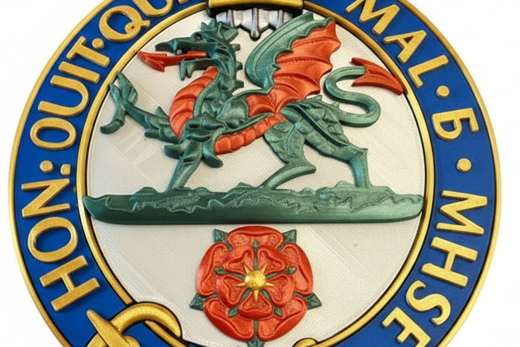 Princess Of Wales's Royal Regiment Cap Badge Full Colour