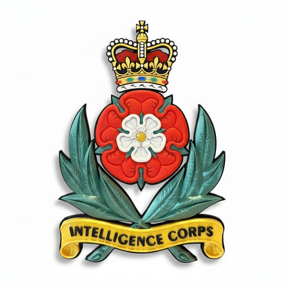 Intelligence Corps Cap Badge Queens Crown