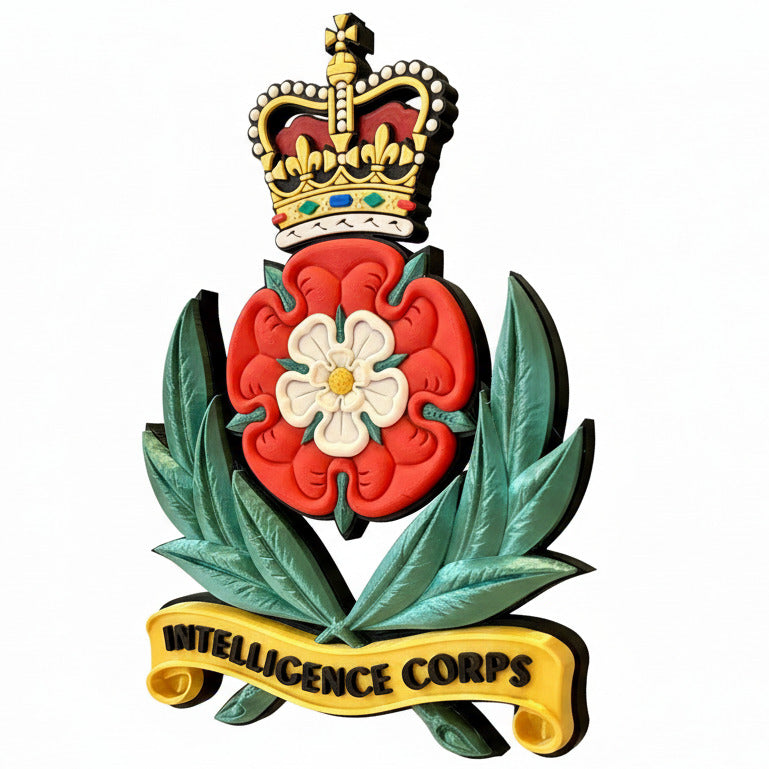 Intelligence Corps Cap Badge Queens Crown