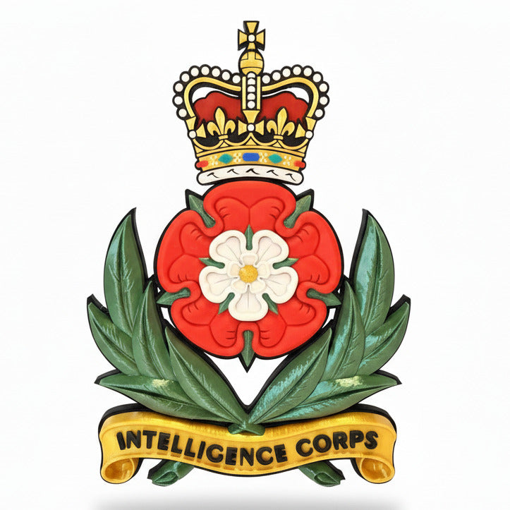 Intelligence Corps Cap Badge Queens Crown