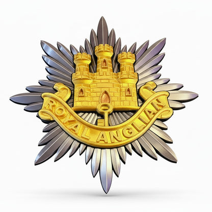 Royal Anglian Regiment 3D Printed Cap Badge - Precision Military Emblems