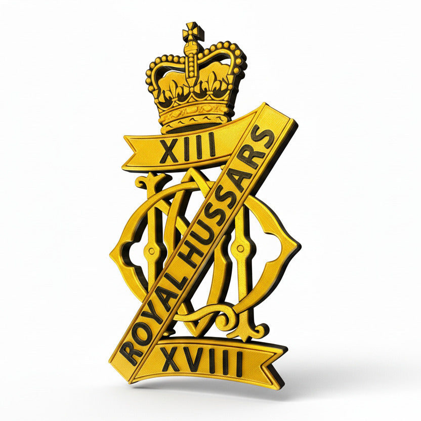 13th / 18th Royal Hussars ( Queen Mart's Own ) Cap Badge