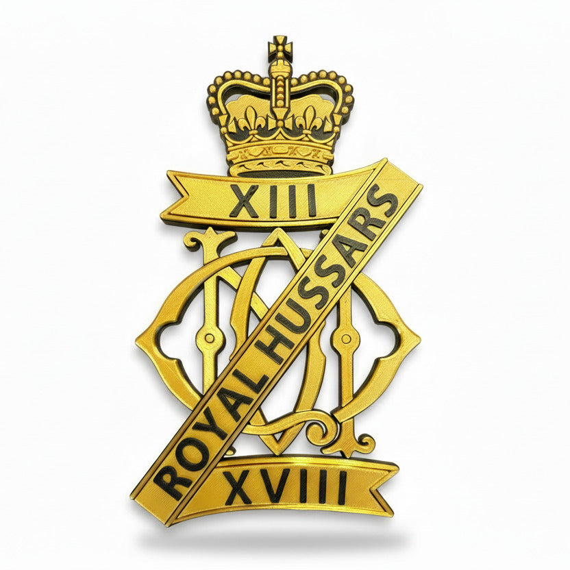 13th / 18th Royal Hussars ( Queen Mart's Own ) Cap Badge