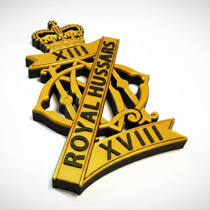 13th / 18th Royal Hussars ( Queen Mart's Own ) Cap Badge