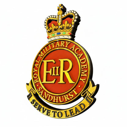 Royal Military Academy Sandhurst Queens Crown Cap Badge