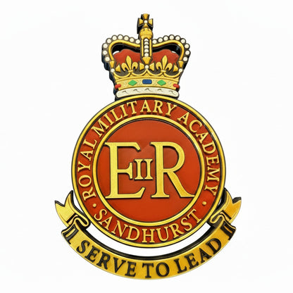 Royal Military Academy Sandhurst Queens Crown Cap Badge