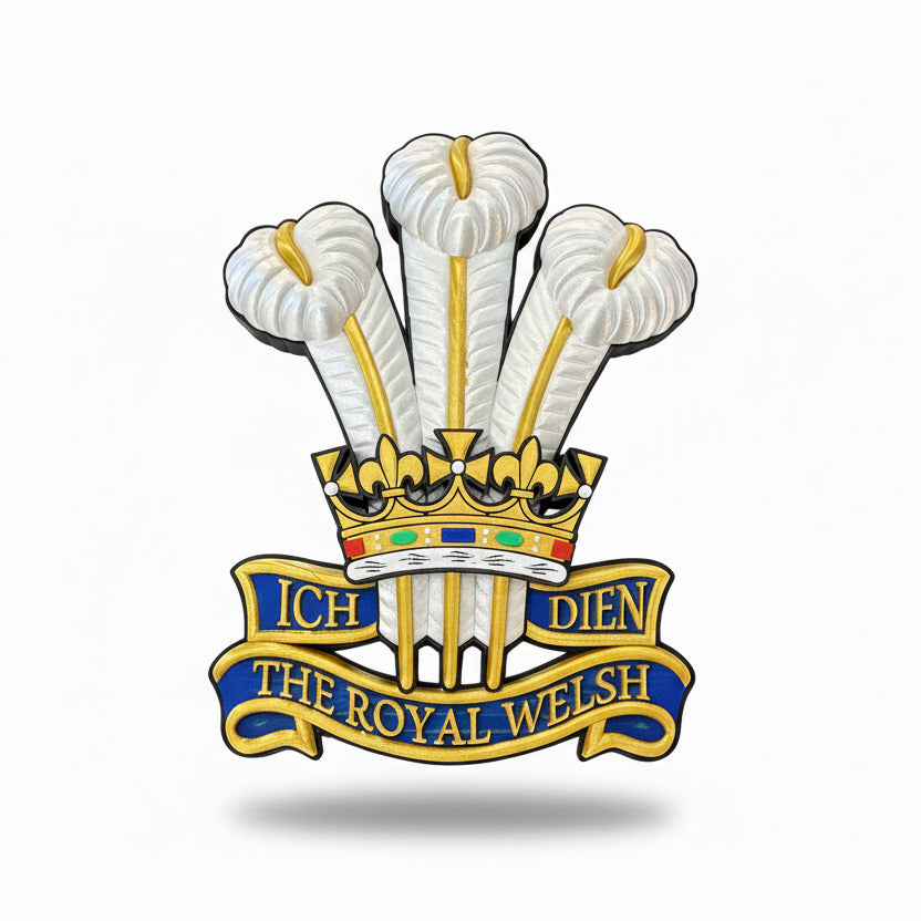 The Royal Welsh 3D Printed Cap Badge - Precision Military Emblems