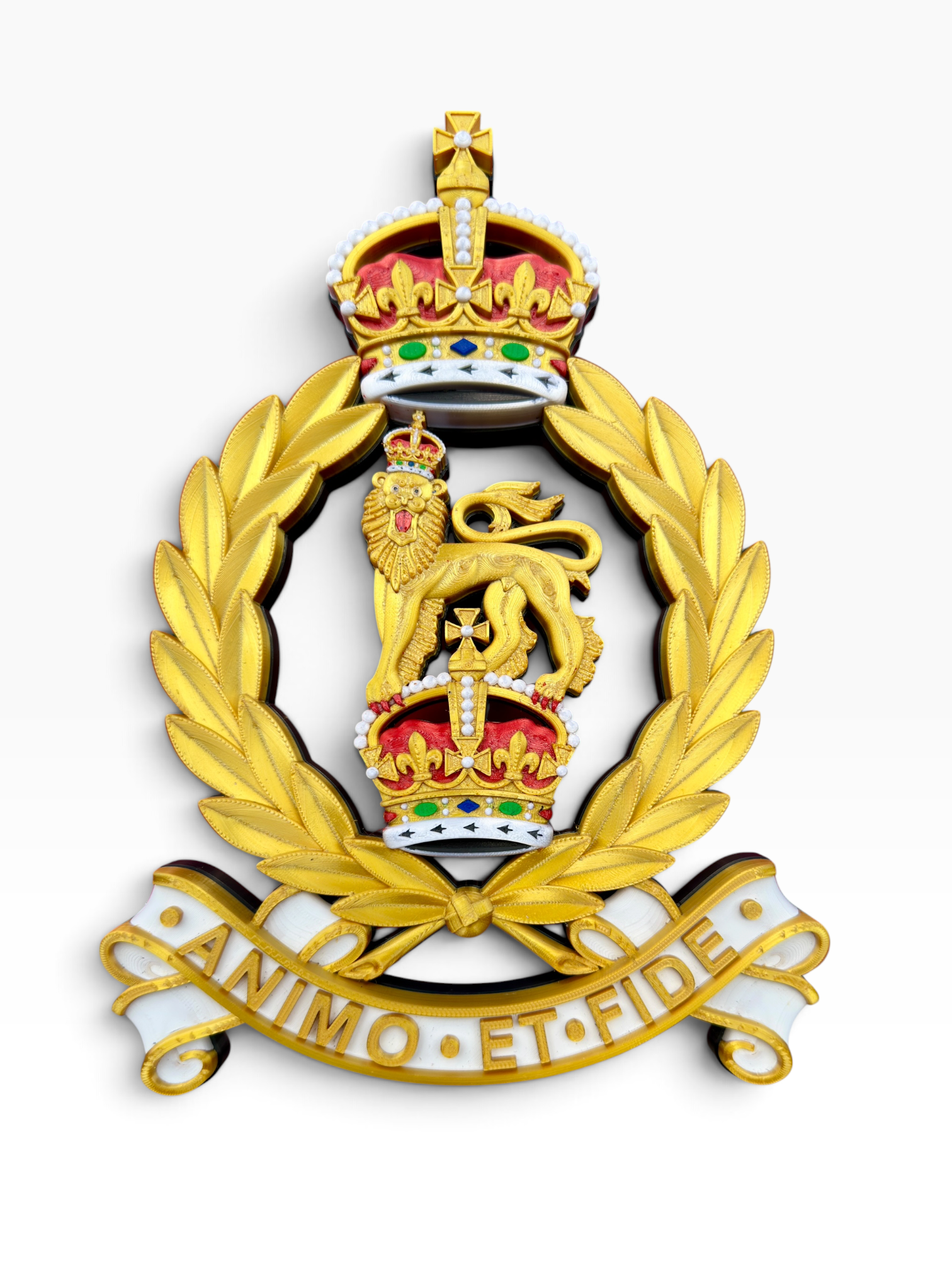 Adjutant General's Corps King's Crown Cap Badge - Precision Militry Emblems 