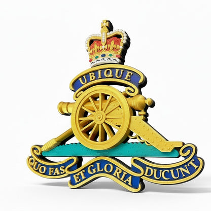 The Royal Regiment Of Artillery Cap Badge Queens Crown