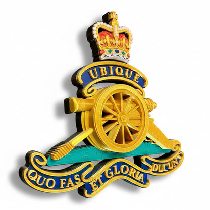 The Royal Regiment Of Artillery Cap Badge Queens Crown