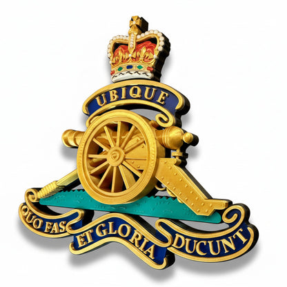 The Royal Regiment Of Artillery Cap Badge Queens Crown