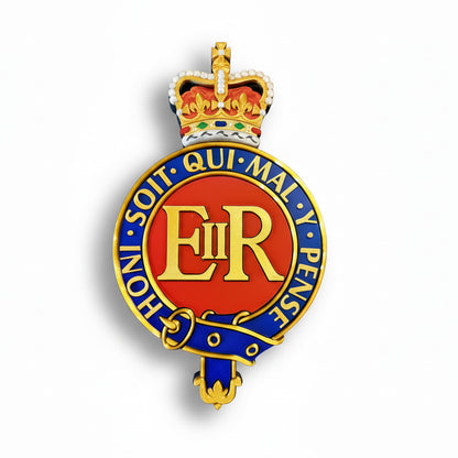 Household Cavalry 3D Printed Cap Badge Queen's Crown - Precision Military Emblems