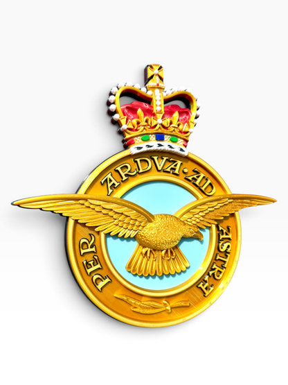 Royal Air Force Emblem – Queen's Crown (MOD Portal Artwork) - Precision Military Emblems 
