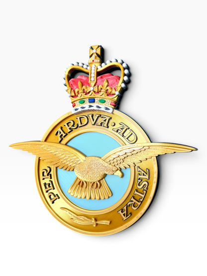 Royal Air Force Emblem – Queen's Crown (MOD Portal Artwork) - Precision Military Emblems 
