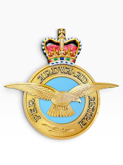 Royal Air Force Emblem – Queen's Crown (MOD Portal Artwork) - Precision Military Emblems 