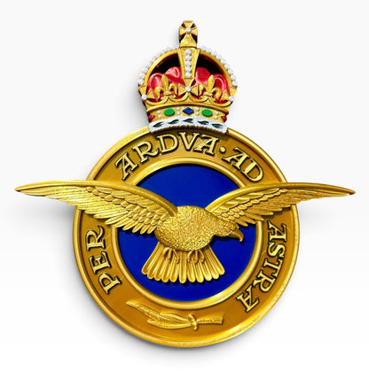 Royal Air Force Emblem – King's Crown (MOD Portal Artwork) - Precision Military Emblems 