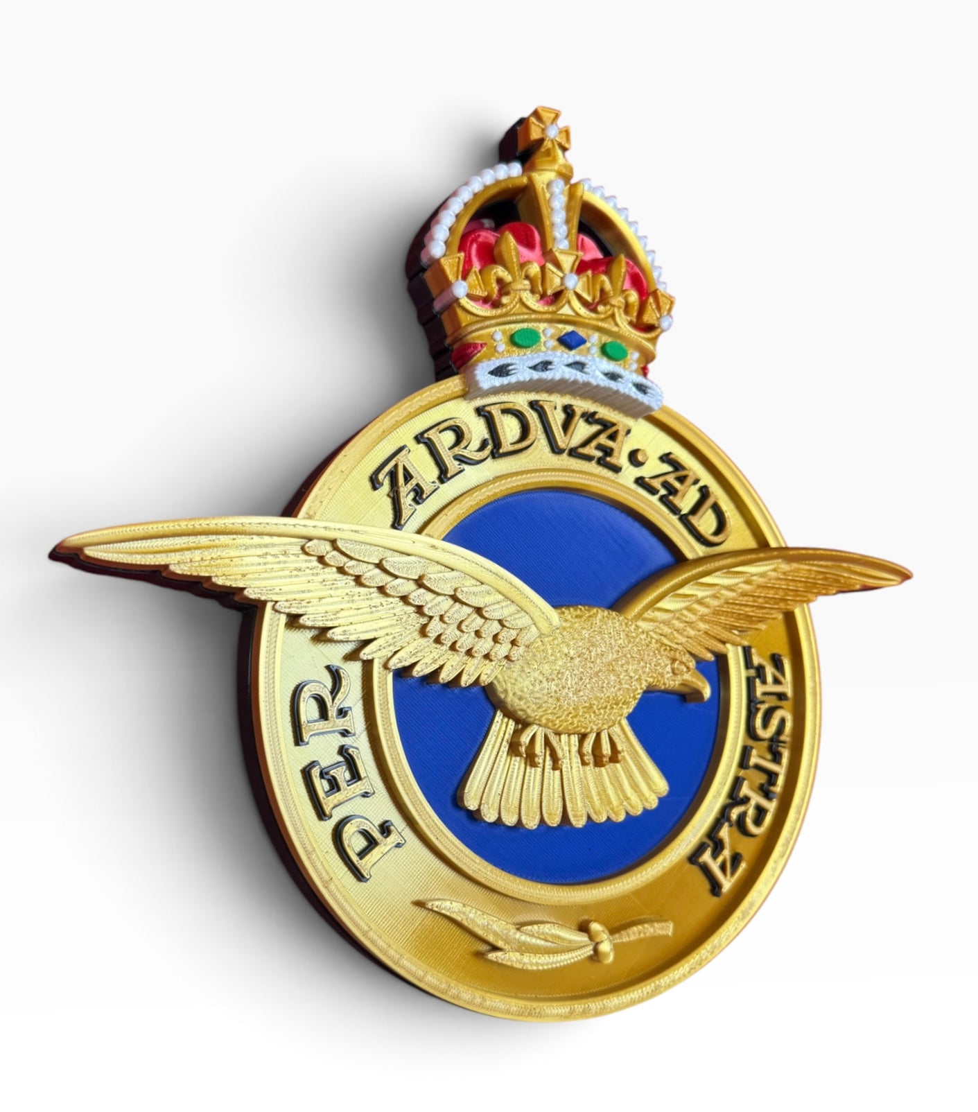 Royal Air Force Emblem – King's Crown (MOD Portal Artwork) - Precision Military Emblems 