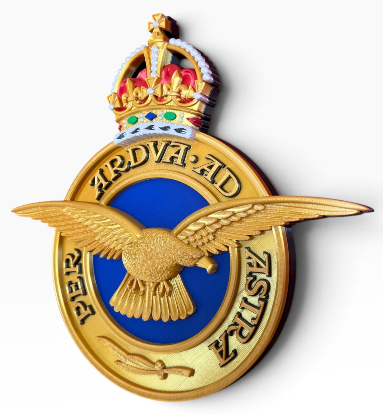 Royal Air Force Emblem – King's Crown (MOD Portal Artwork) - Precision Military Emblems 