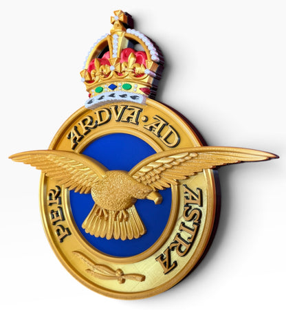 Royal Air Force Emblem – King's Crown (MOD Portal Artwork) - Precision Military Emblems 