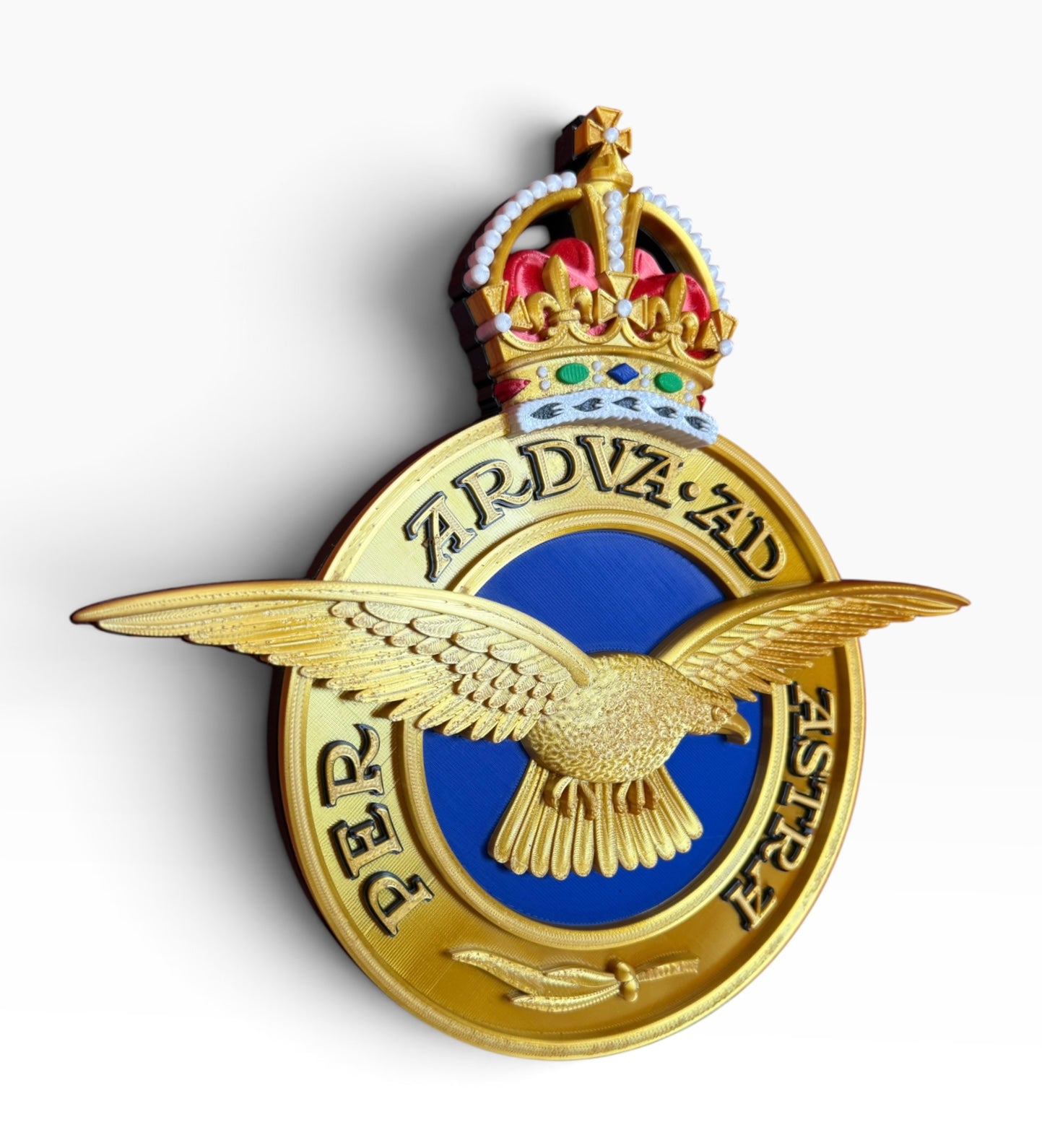 Royal Air Force Emblem – King's Crown (MOD Portal Artwork) - Precision Military Emblems 