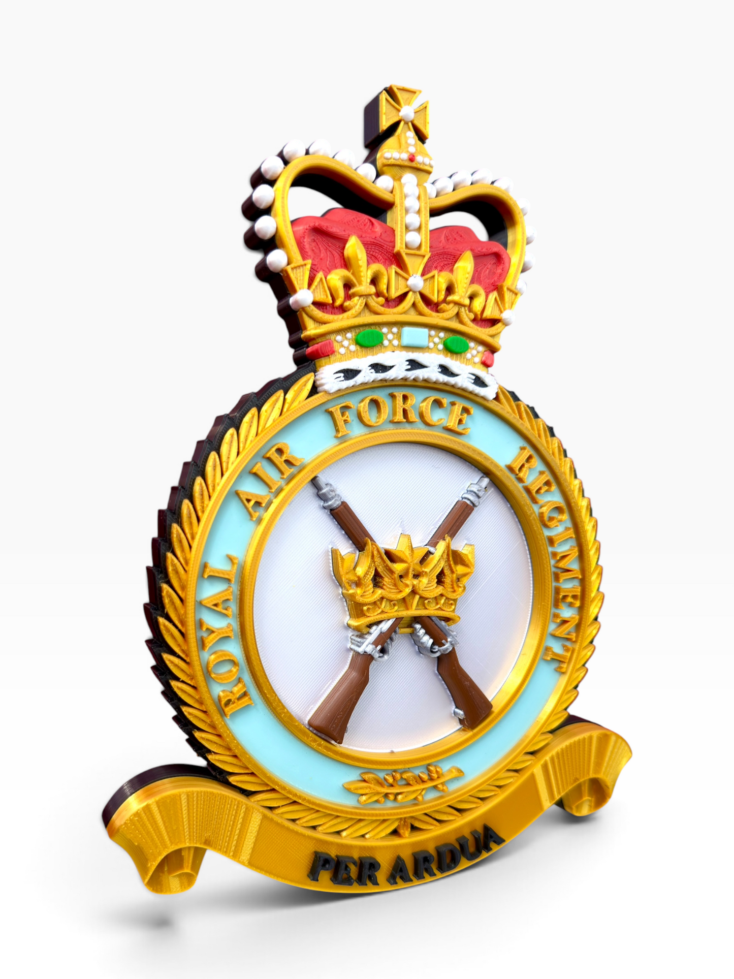 Royal Air Force Regimental Crest Queen's Crown - Precision Military Emblems 