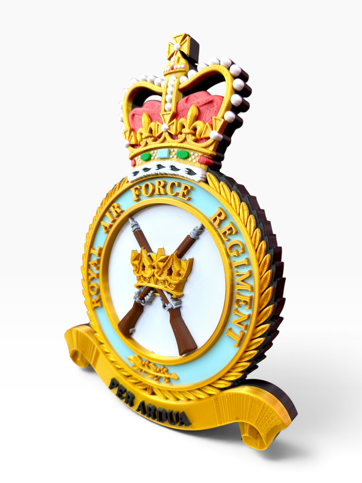 Royal Air Force Regimental Crest Queen's Crown - Precision Military Emblems 