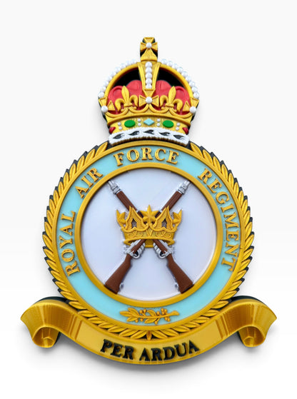 Royal Air Force Regiment Badge – King's Crown - Precision Military Emblems 