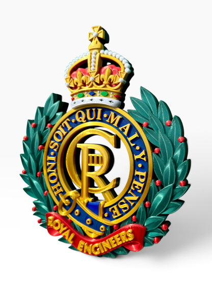 Royal Engineers King's Crown Cap Badge - Precision Military Emblems 