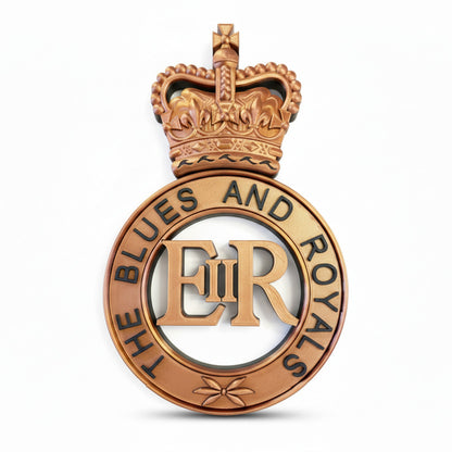Blues and Royals 3D Printed Cap Badge Queen's Crown - Precision Military Emblems
