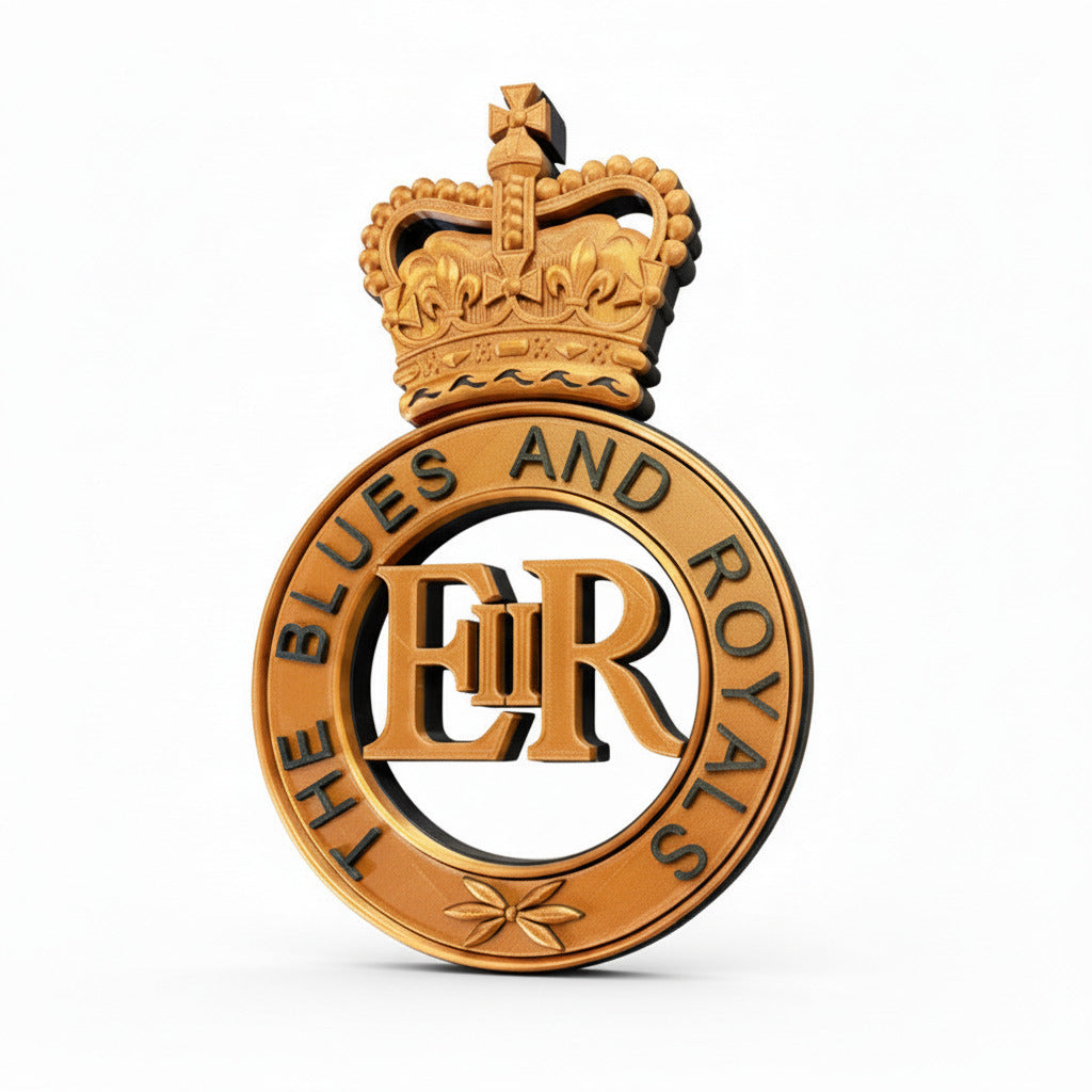 Blues and Royals Queens Crown Cap Badge