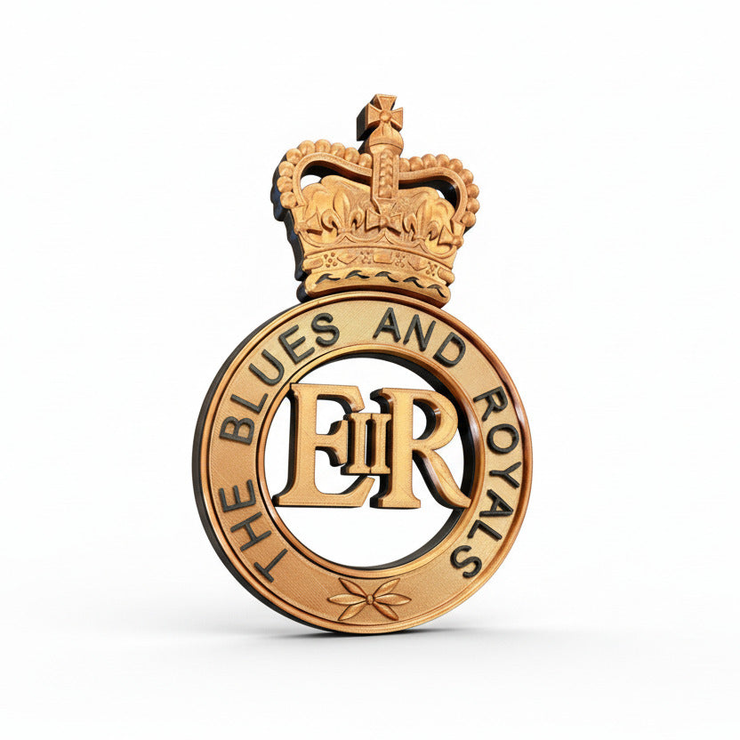 Blues and Royals Queens Crown Cap Badge