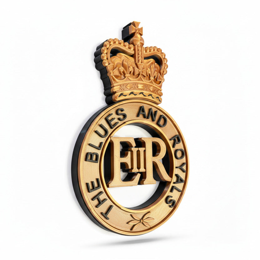Blues and Royals Queens Crown Cap Badge