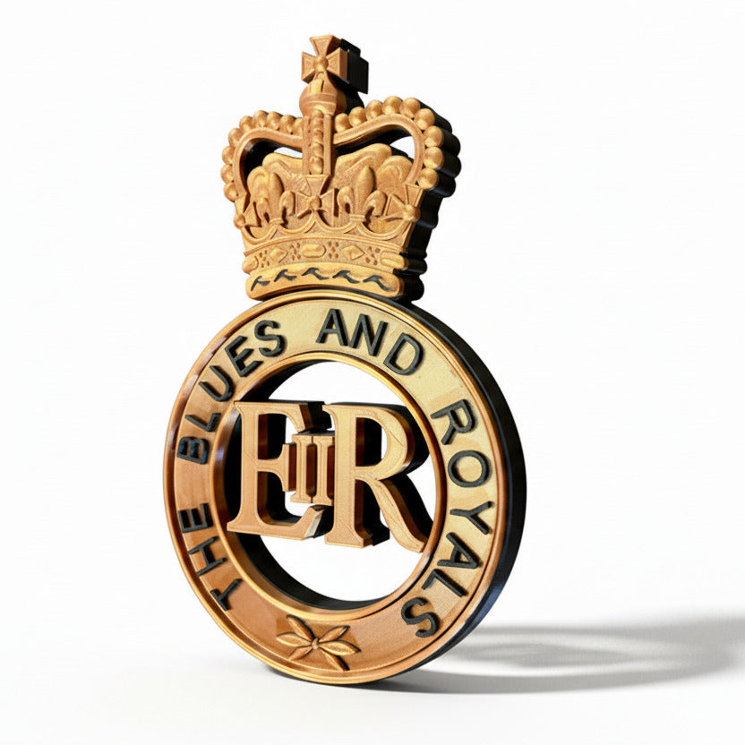 Blues and Royals Queens Crown Cap Badge