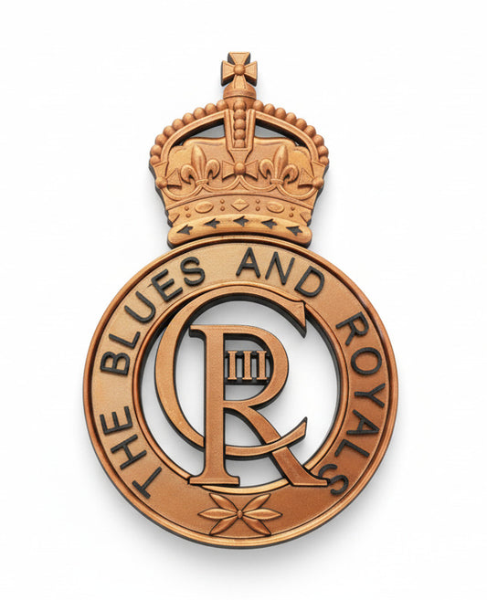 Blues and Royals Kings Crown Cap Badge