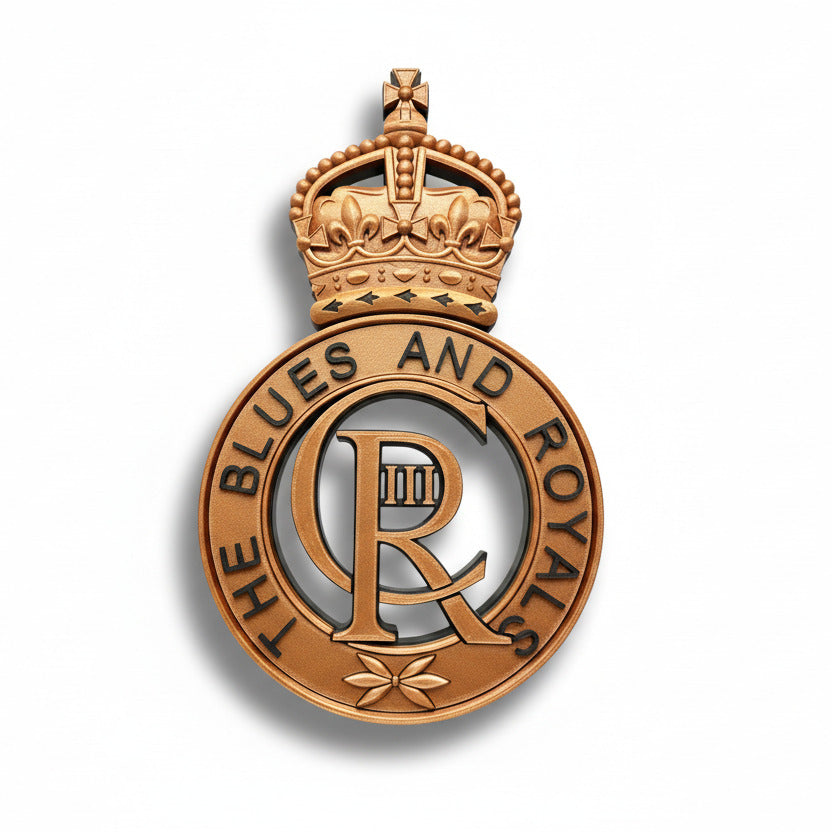 Blues and Royals Kings Crown Cap Badge